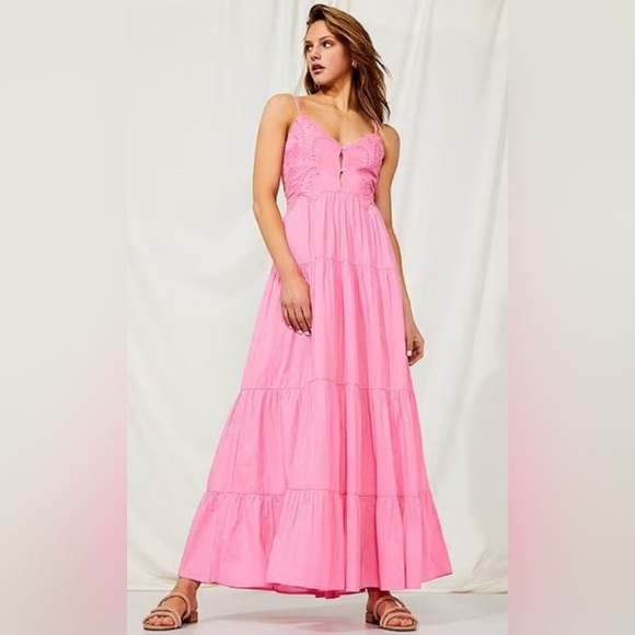 Chelsea & Violet Alyssa Sweetheart Neckline Maxi Dress Size Large NWT - Picture 1 of 9